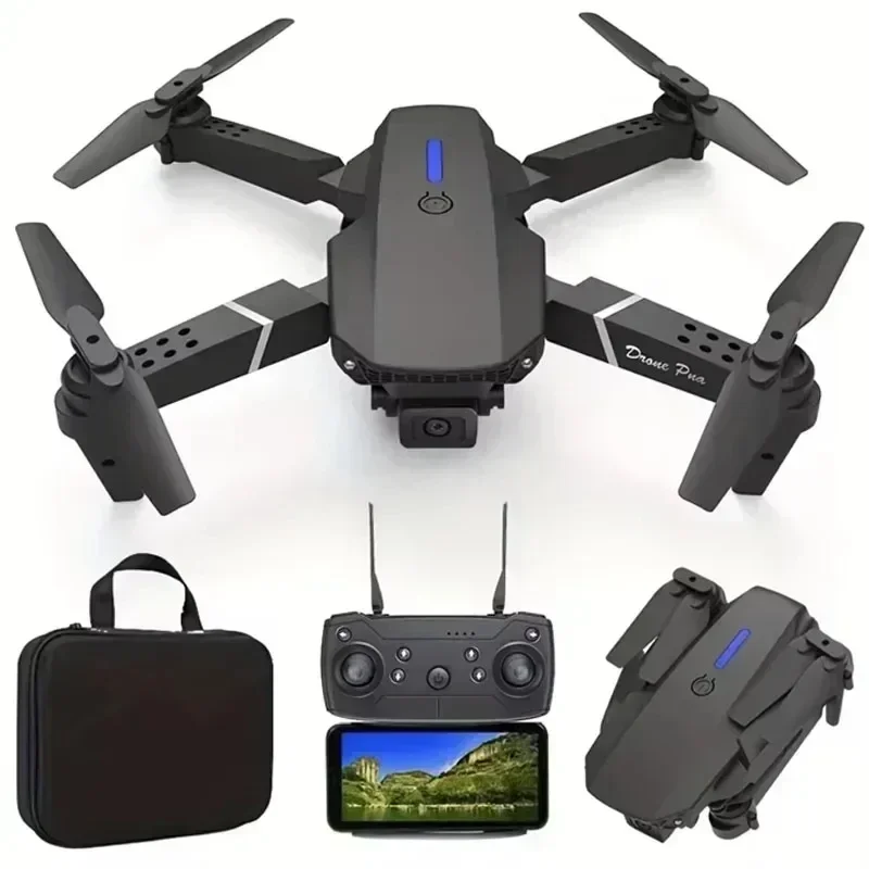 Description Picture 4 of itemNew E88Pro RC Drone 4K Professinal With 1080P Wide Angle Dual HD Camera Foldable RC Helicopter WIFI FPV Height Hold Apron Sell