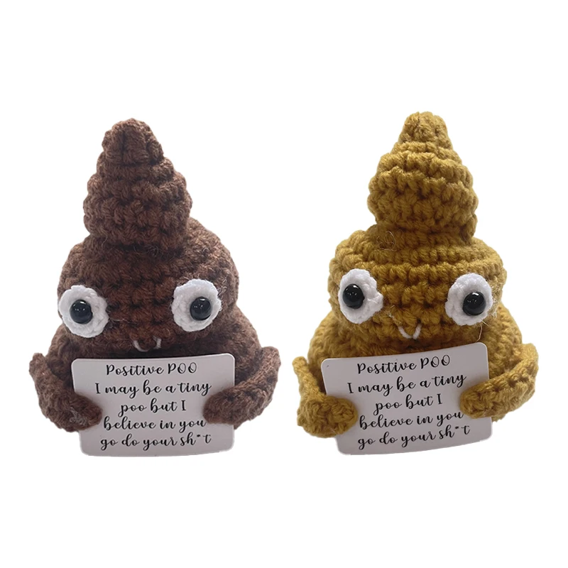 

Вечерние портативная кукла с положительной картой, праздничное забавное украшение для детей и взрослых, карманное Обнимание, Вязаная Шерсть, подарок на день рождения, домашний декор