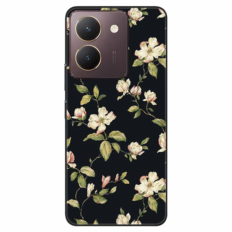 Black TPU Bumper Soft Silicone Shockproof Phone Case with Cute Cat Design