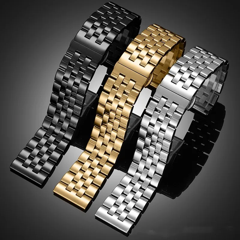 Stainless Steel Watchband with Folding Buckle and Tool