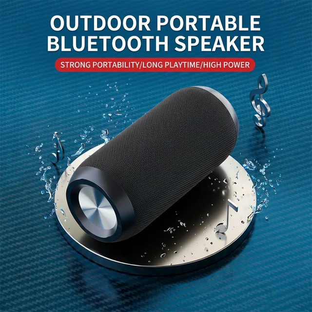 2026 NEW Bluetooth Speaker Bass Powerful Portable Long Battery Life Wireless Subwoofer Outdoor Camp Sound Box Supports TF USB