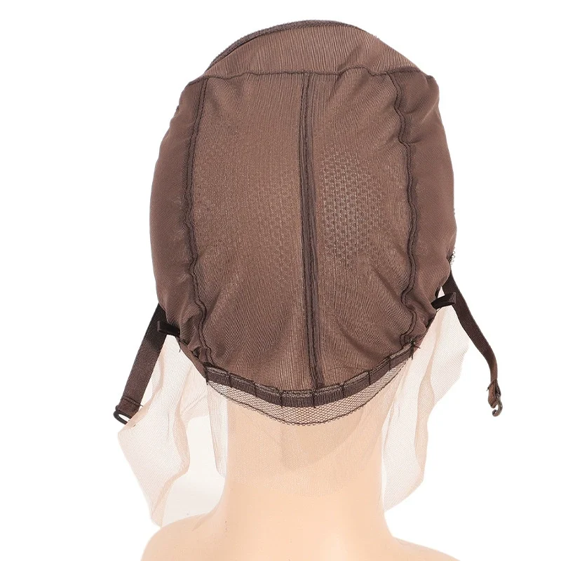 Taupe 13x4 Front Lace Wig Cap, Lace Elastic Headgear Cap DIY Wig Accessories Mesh Bottom, Used For Making Wigs