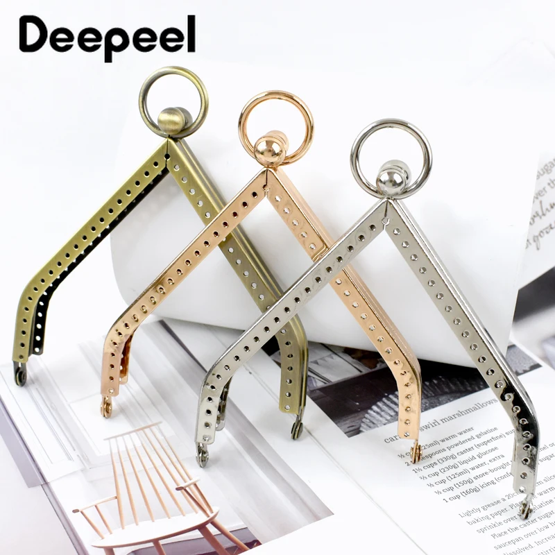 5/10 Stücke Deepeel 11 cm Metall Geldbörse Rahmen Tasche Griff Kuss Verschluss Nähen Klammern Handtasche Griffe DIY Handgemachte Hardware Zubehör