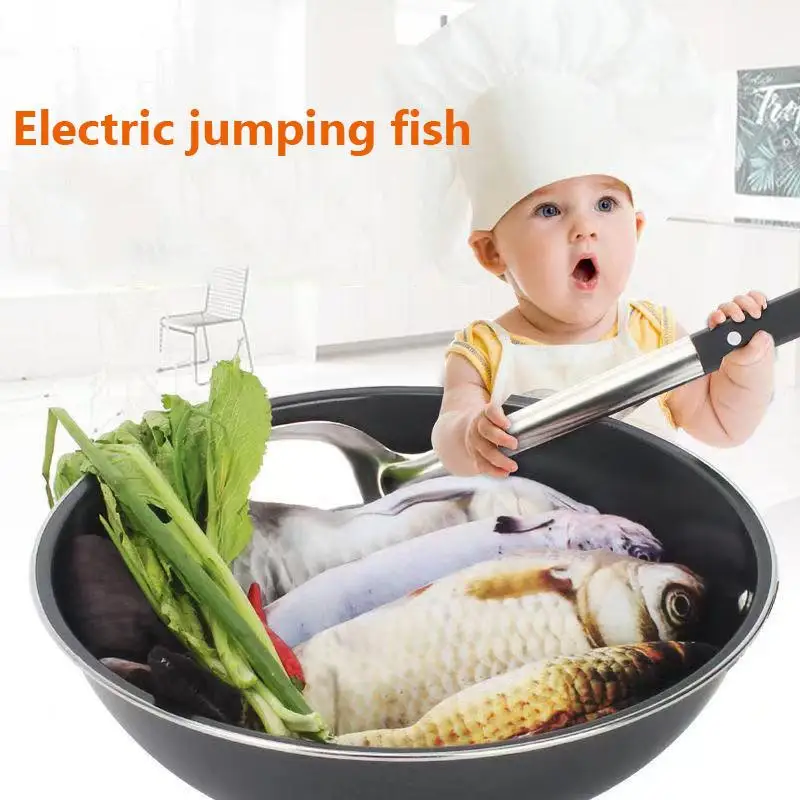 Children's Baby Electric Fish Toy Can Sing Jump Simulation Plush Electric Fish Toy for Sleeping Baby Puzzle Early Education with plush toys