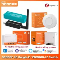 SONOFF ZB Dongle-E/ ZBMINI-L2/ ZBMINI/ SNZB-01p Zigbee button Smart Home Via eWeLink Alexa Google Home Work with ZB Bridge- P 1