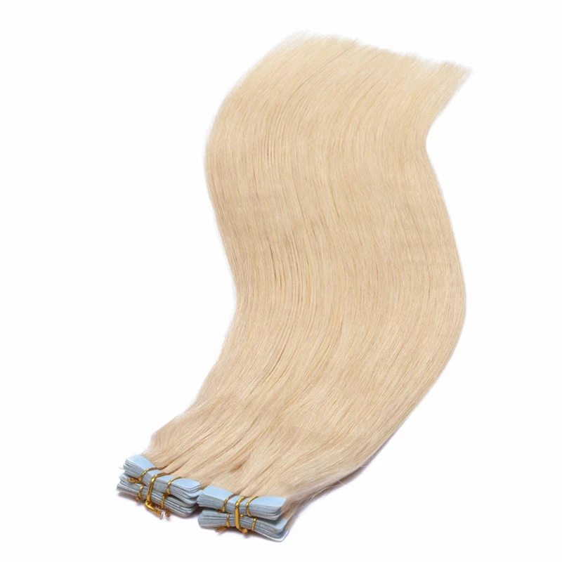 28inch Tape In Human Hair Extensions Machine Remy Straight Natural Skin Weft Human Hair Tape On Adhesive Invisible 40pcs/100g