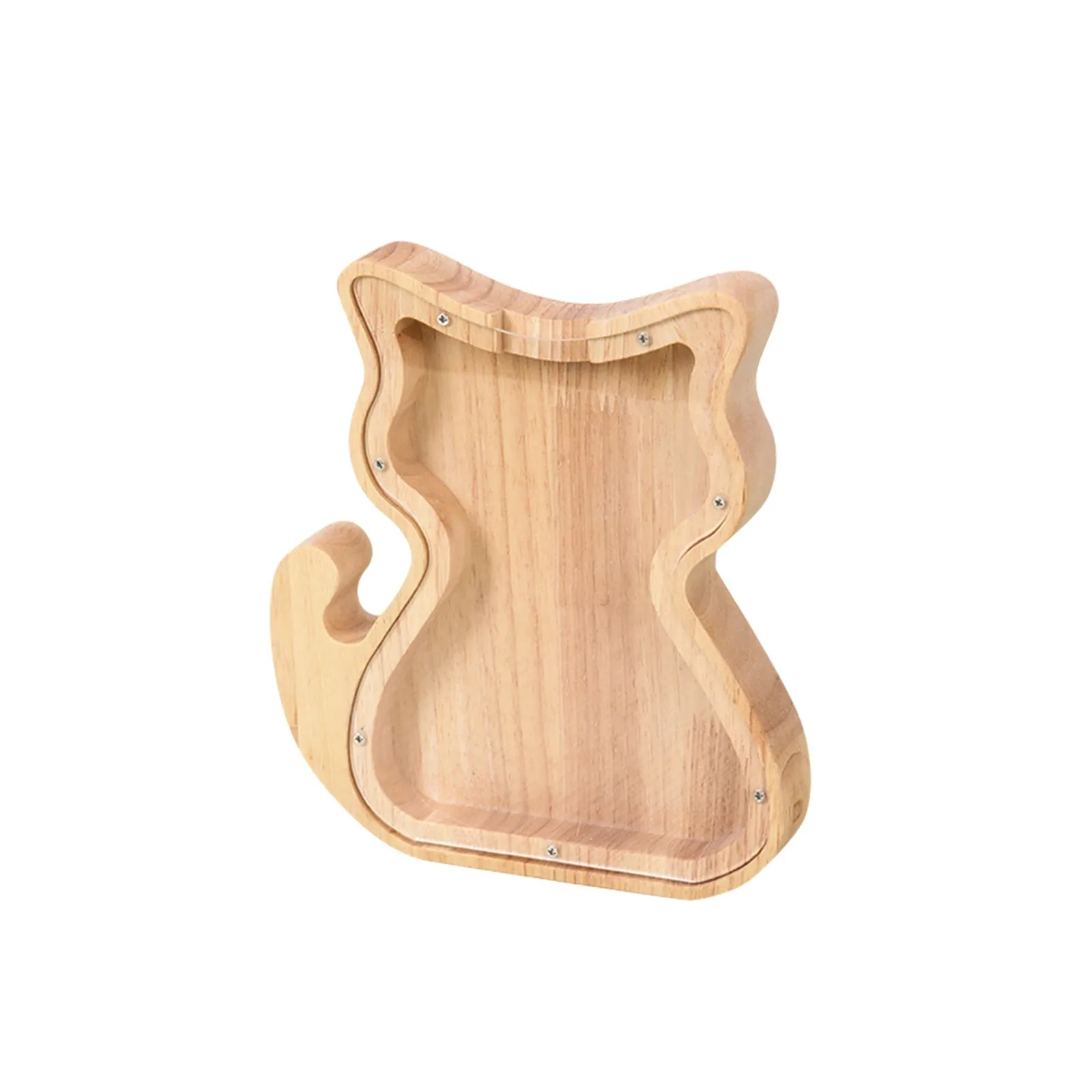2024 New Wooden Bank Cartoon Bank Dinosaur Bank Saving Bank Acrylic Coin Bank Wooden Christmas Birthday Gift 4