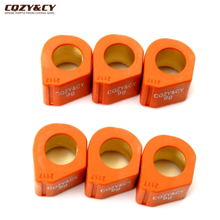Gts250 Racing Variator Roller Gewichte 21x17mm 9g 11,5g 13g 14g Für Vespa Gts super Granturismo Gtv 125cc 200cc 250cc 300cc – Detail 2