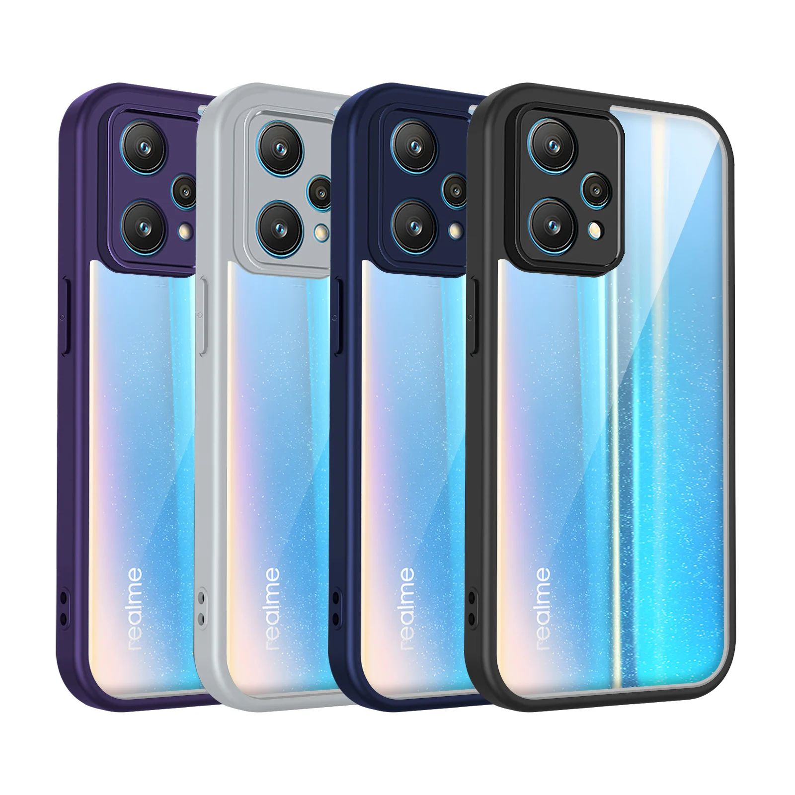 Enhanced Silicone Bumper Clear Matte Back Phone Case