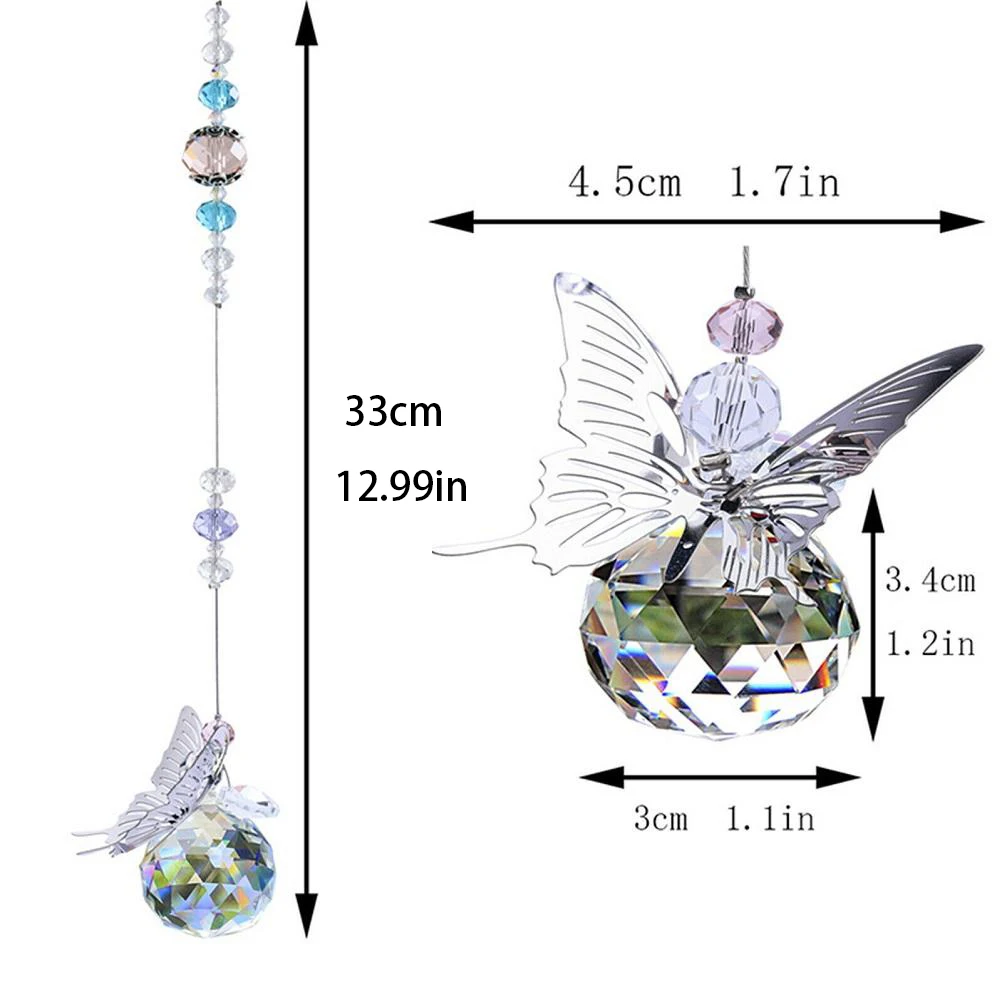 Hanging Window Crystal Prisms Suncatcher Hanging Pendant Outdoor Ornament Indoor Home Decor Rainbow Maker Sun Catchers sun catcher,crystal pendant,sun catchers,window ornament