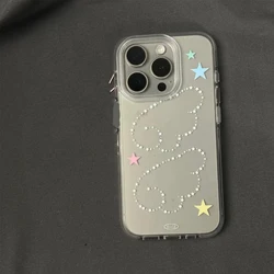 Kawaii Korean Style Star Wings Cartoon Phone Case - Creative and Lovely Y2K Cover - iPhone 12 Pro (Only Case A)