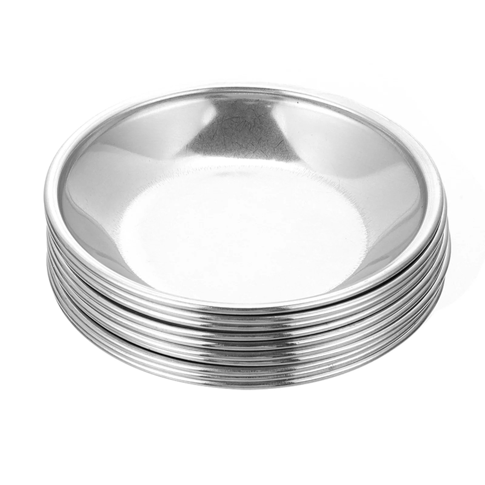 

10 Pcs Palette Paint Tools Drawing Tray Color Mixing Watercolor Pigment Dish Stainless Steel Painting Student