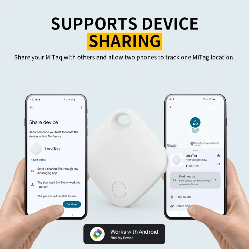 Google GPS Tracker Finder Airtag Find My Device Android Bluetooth Locator Tracking Mini Smart Tags Anti-lost Global Positioning
