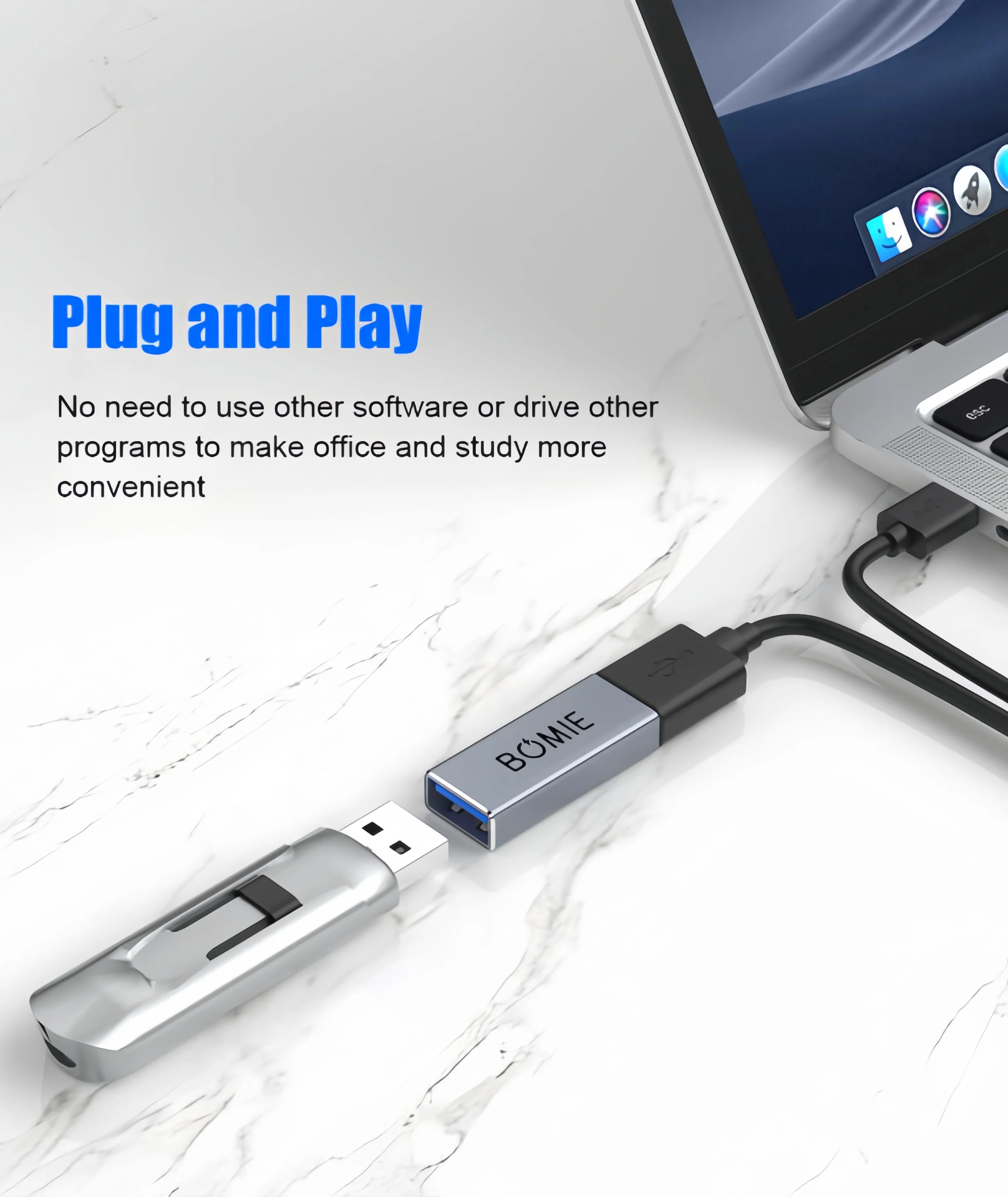USB 3.0 타입 A 암-암 연장 어댑터 커넥터, 5Gbps 데이터 전송 및 연장 연결을 위한 충전 기능, USB-A 2개 연결