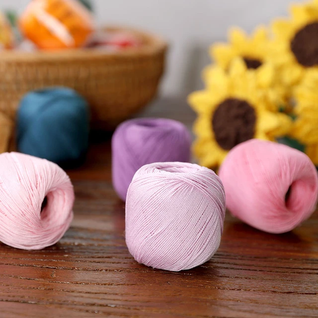 50g/Ball Crochet Cotton Yarn Lace Cotton Yarn Knitting Crochet Threads For  DIY Hand-knitting Yarn Accessaries Supplies - AliExpress