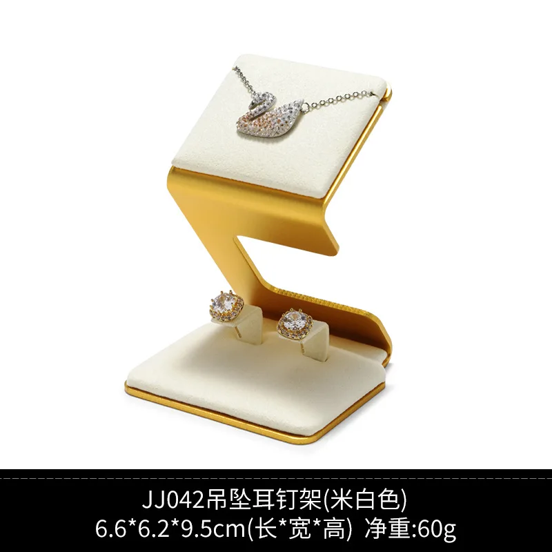 Earrings Display Holder Metal Sheet Nail Piercing Jewelry Exhibition Stand Card Ear Studs Storage Rack Organizer