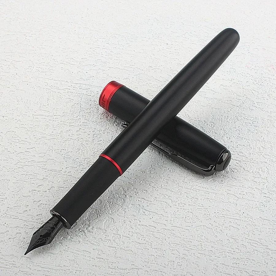 Jinhao 75 Fountain Pen #26 EF/F/M Nib, Black Extra Fine 0.4mm Office Writing Pen with Converter 3