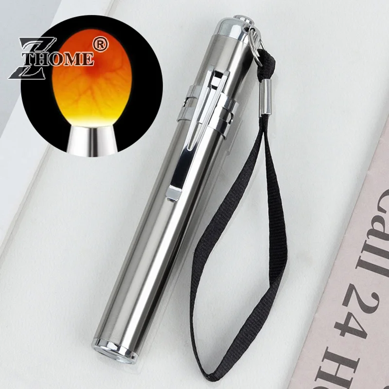 Handheld Medical Flashlight Egg Candler Tester Bright Cool LED Light Candling Lamp For All Chicken Dark Quail Duck Canary Eggs