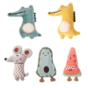 Funny Pet Toys Cartoon Cute Bite Resistant Plush Toy Pet Chew Toy For Cats Dogs Pet Interactive Supplies Pet Partner 1