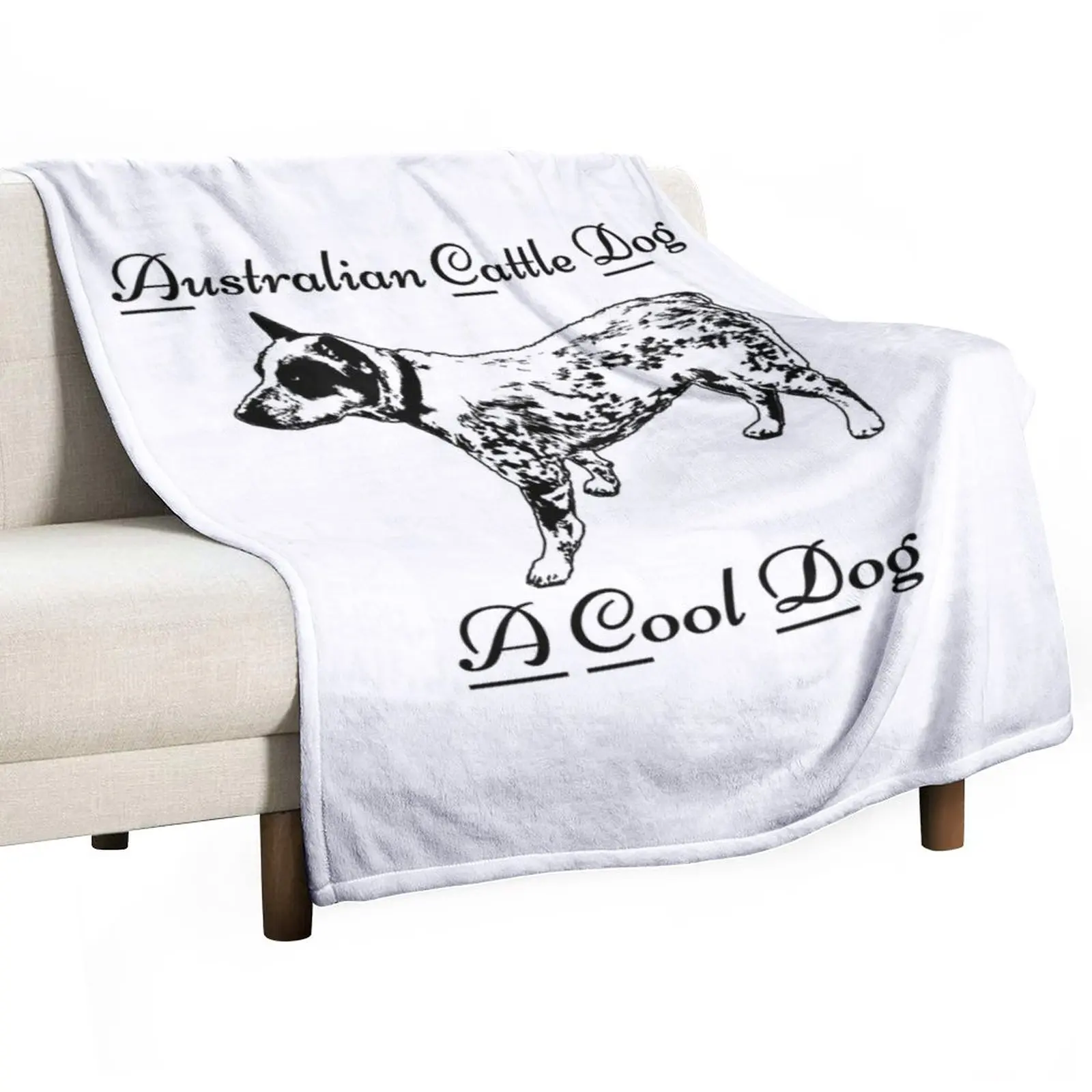 

Australian Cattle Dog (A Cool Dog) ACD Blue Heeler Throw Blanket For Sofa Thin Sofa Blankets