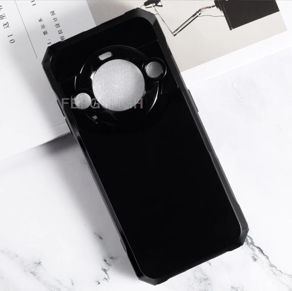 Elegant Black TPU Silicone Case with Finger Ring