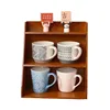 Miscellaneous Storage Desk Solid Wood Storage Box Multi-layer Cosmetics Storage Rack Desktop Organizing Rack 5