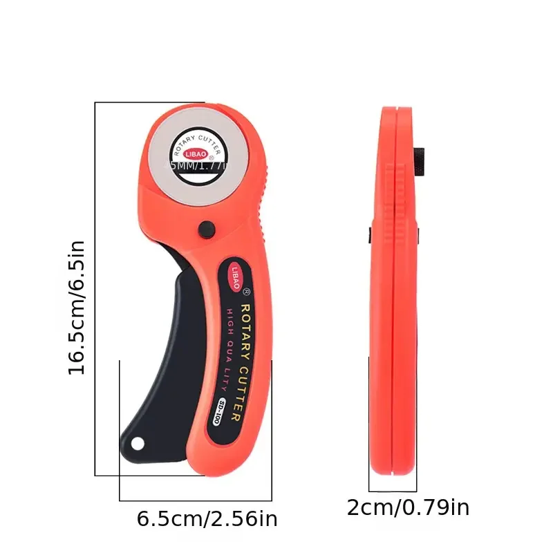 45mm 천 로터리 커터 패치 워크 롤러 휠 라운드 나이프 가죽 종이 가죽 공예 가죽 직물 용 로터리 커터