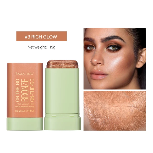 Lakerain Functional Blush Stick Face Makeup Waterproof Easy Color Rouge Blusher Cream High Color Rendering Brightening Skin Tone 1