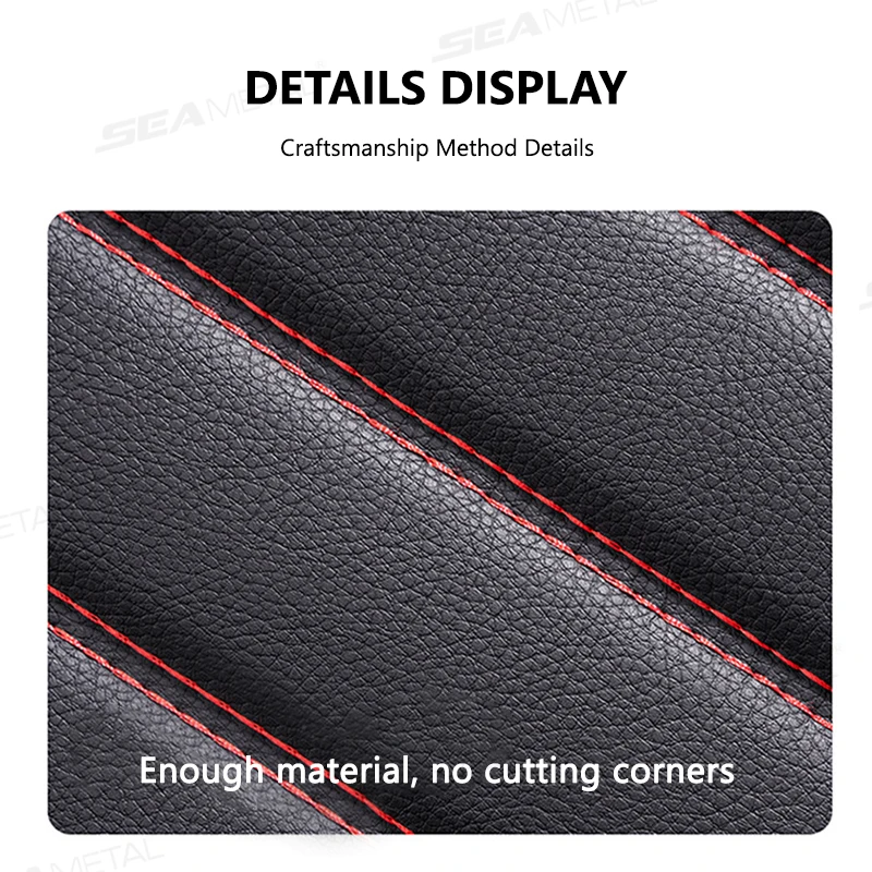 PU Leather Car Seat Covers Full Set Front Rear Anti Scratch Protector