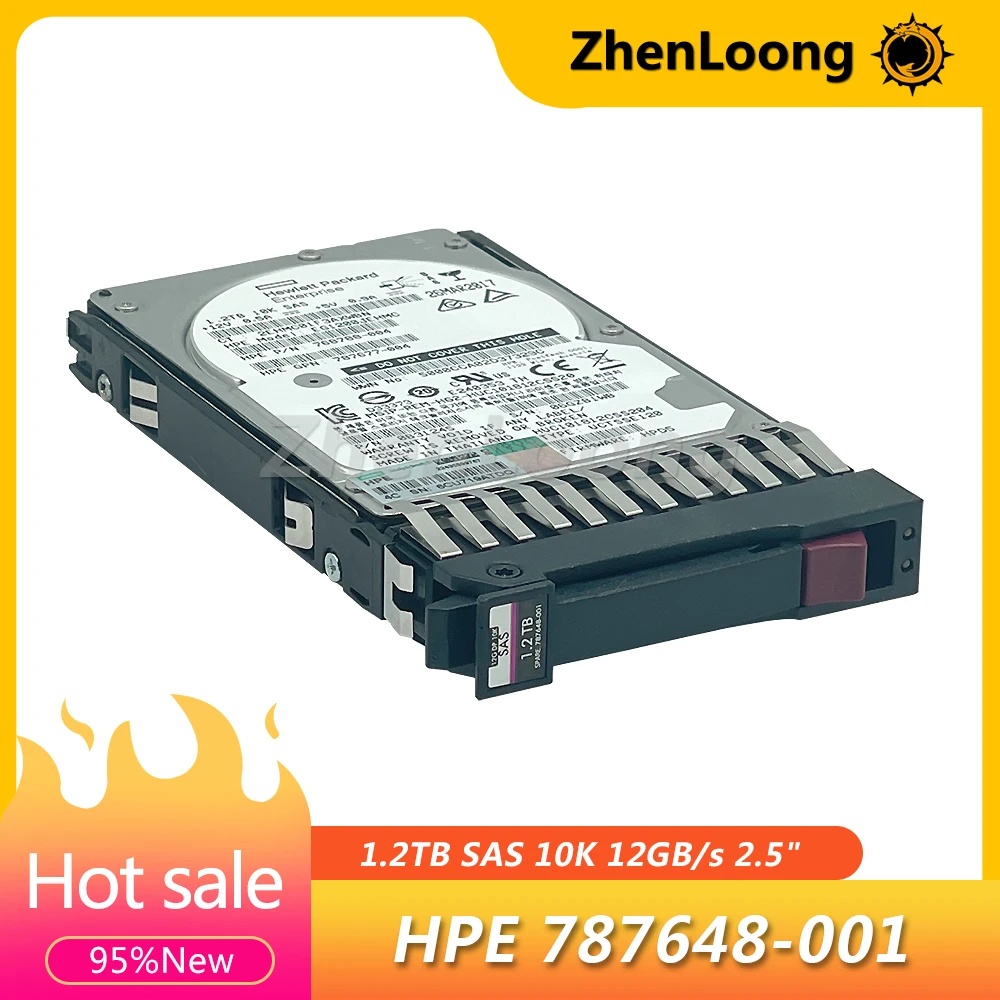 

ZhenLoong Hard Drive Disk 1.2TB SAS 10K 12GB 2.5" For HPE MSA 1040 2040 HDD J9F48A EG1200JEHMC 768788-004 787677-004 787648-001