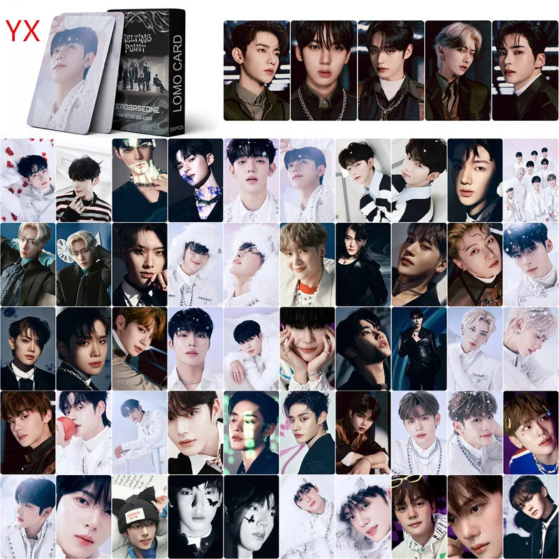 KPOP ZB1 Mini Album MELTING POINT Lomo Card ZHANG HAO SUNG HANBIN KIM TAERAE RICKY KIM GYUVIN Gift Postcard Photo Card 55pcs/set, lomo cards,album cards,bookmark postcard