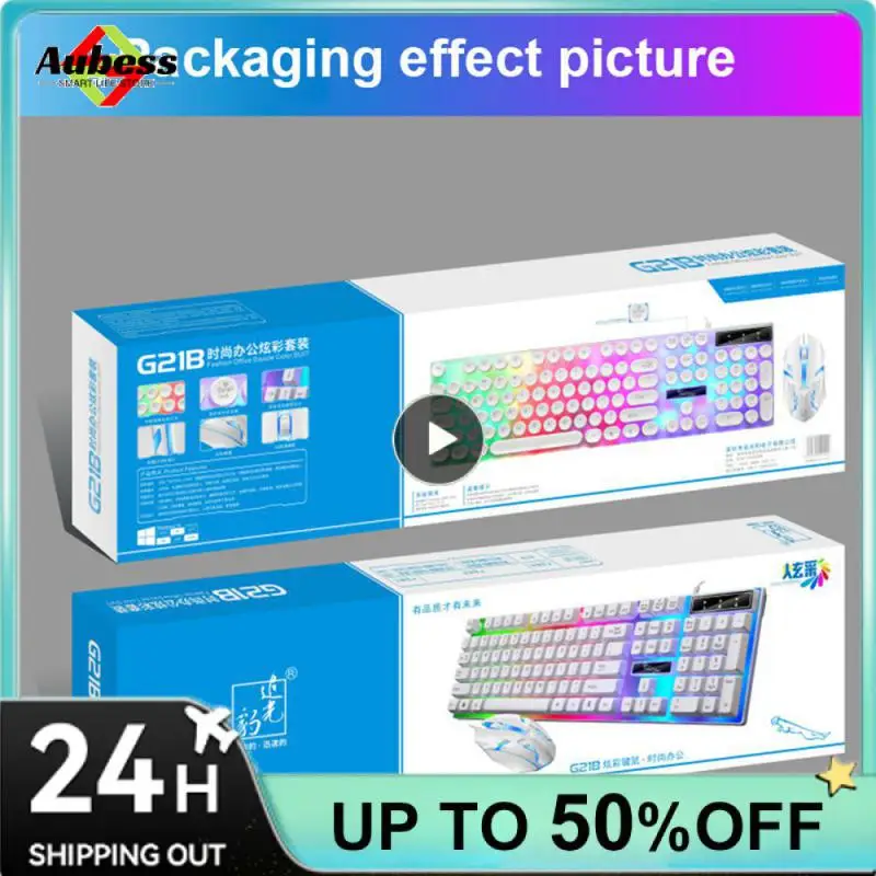 Wireless Punk Sensazione Meccanica Tastiera Mouse Set Ufficio Business Girl Key Mouse Ebay