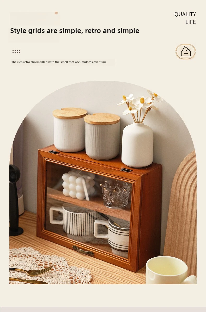 Wooden Display Cabinet Shelf