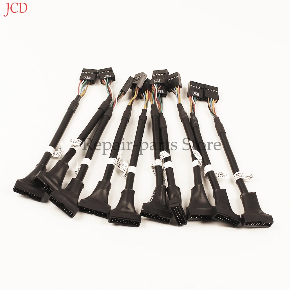 1-10PCS Konverter Adapter USB 3,0 20 Pin Stecker auf USB 2,0 9 Pin Motherboard Buchse Kabel USB 3,0 Buchse Auf 9 Pin USB 2,0 Stecker Kabel – Detail 1