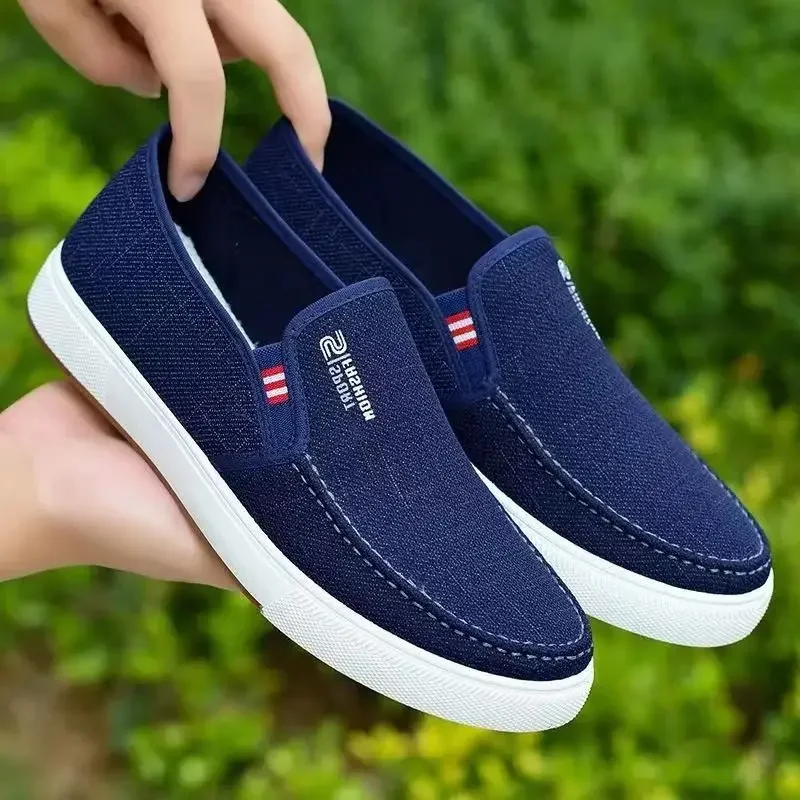 Men's Casual Cloth Shoes Are Soft, Comfortable, Non Slip, Wear-resistant, Easy To Wear and Take Off, Lightweight Work Shoes 2