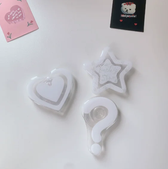 Sparkling Star-Shaped Retractable Phone Stand – Cute Transparent Desktop Holder