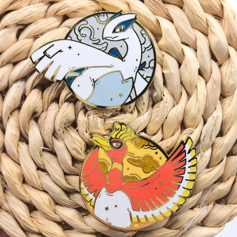 Broche émaillée ludique sur le thème de la NASA avec dessin animé