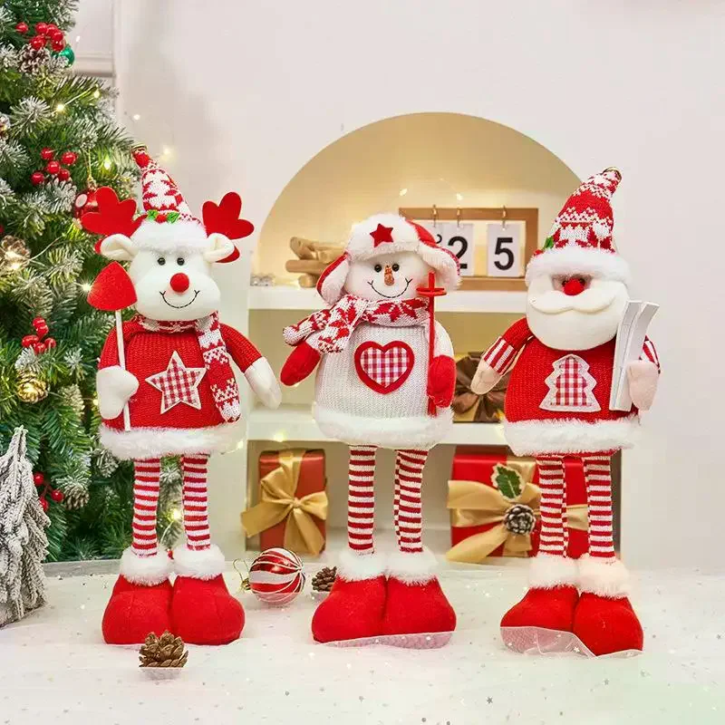 Christmas Ornament Xmas Gifts Telescopic Christmas Doll Merry Christmas Decorations For Home New Year