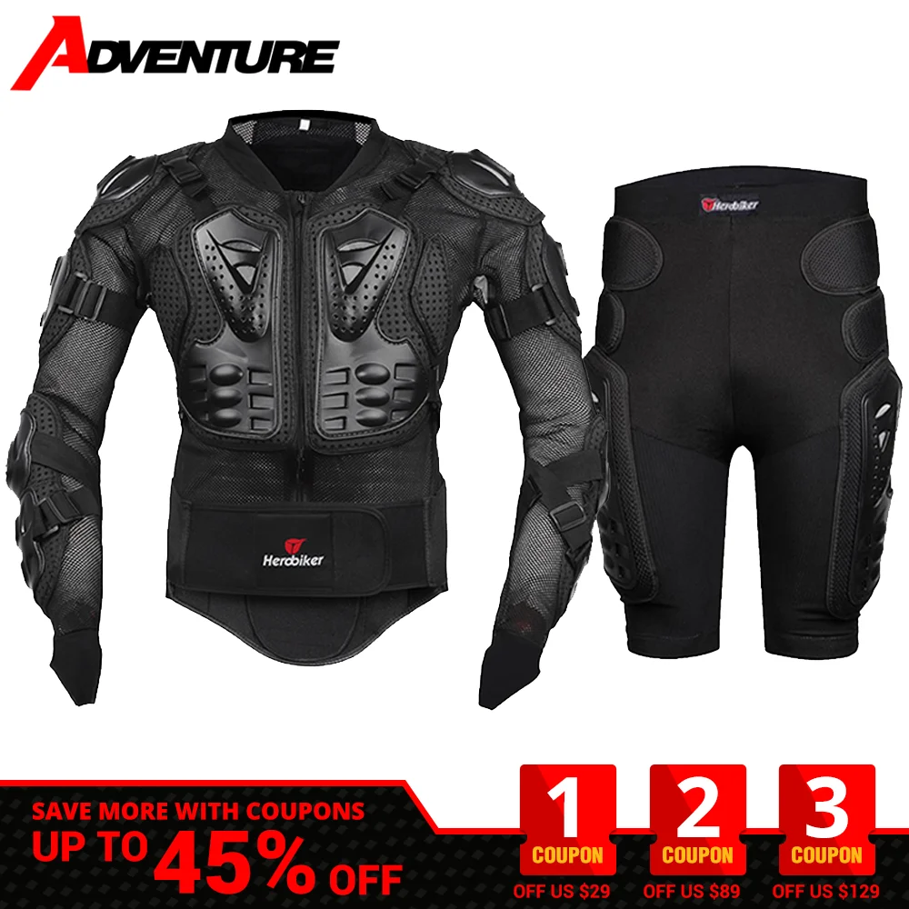 Motorcycle Armor Motocross Jacket Racing Body Armor Protection Moto Protective With Neck Body Turtle Protector Equipment S-5XL