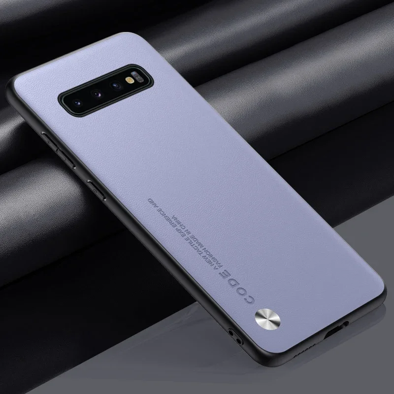 Luxury Matte PU Leather Phone Case - Silicone Protection Cover