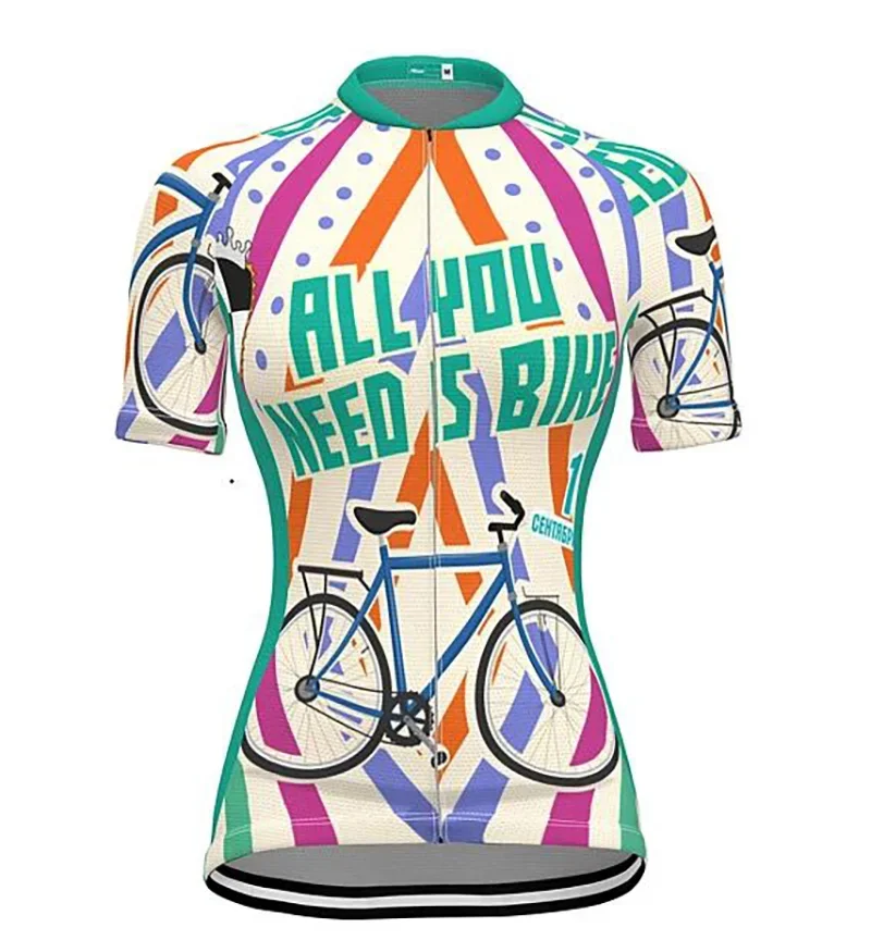 Ride Bike Women Short Sleeve Cycling Jersey Summer Bike Wear Clothing Breathable Triathlon MTB Jersey Maillot Ciclismo