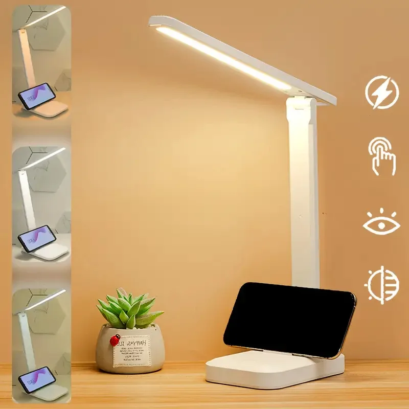 Foldable Table Lamp Led Desk Lamp 3 Type Stepless Dimmable thumbnail 2