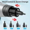 2-IN-1 Cordless Rivet Nut Gun Set (10-24 & 1/4 & 5/16 & 3/8), Portable Battery Powered Pop Rivet Insert Installation Tool Automa 6