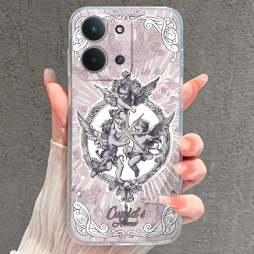 Cartoon Penguin Pig Shockproof Transparent Phone Shell Bumper