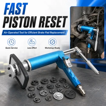 Compressore Pneumatico per Pistoni Freno, Utensile a Pressione per Sostituzione Pastiglie Freno a Disco Auto, Riparazione e Manutenzione in Garage