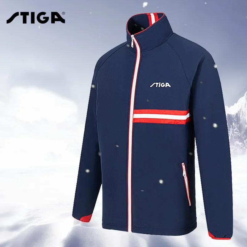 Original Stiga Table Tennis Clothes For Men Women Clothing Long Sleeved Ping Pong Sport Coat