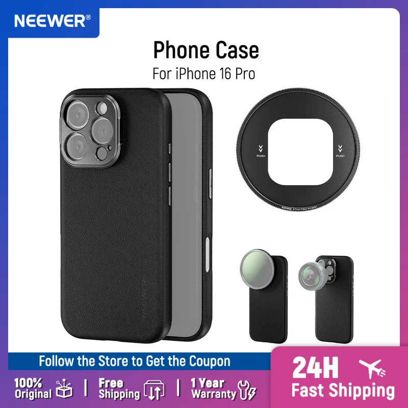 Neewer Heavy Duty Phone Case with Lens Mounts & Filter Adapter