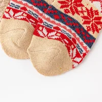 5 Pairs New Fashion Autumn and Winter Cute Colorful Women Warm Rabbit Wool Socks Thicken Cashmere Snow Women Socks 6