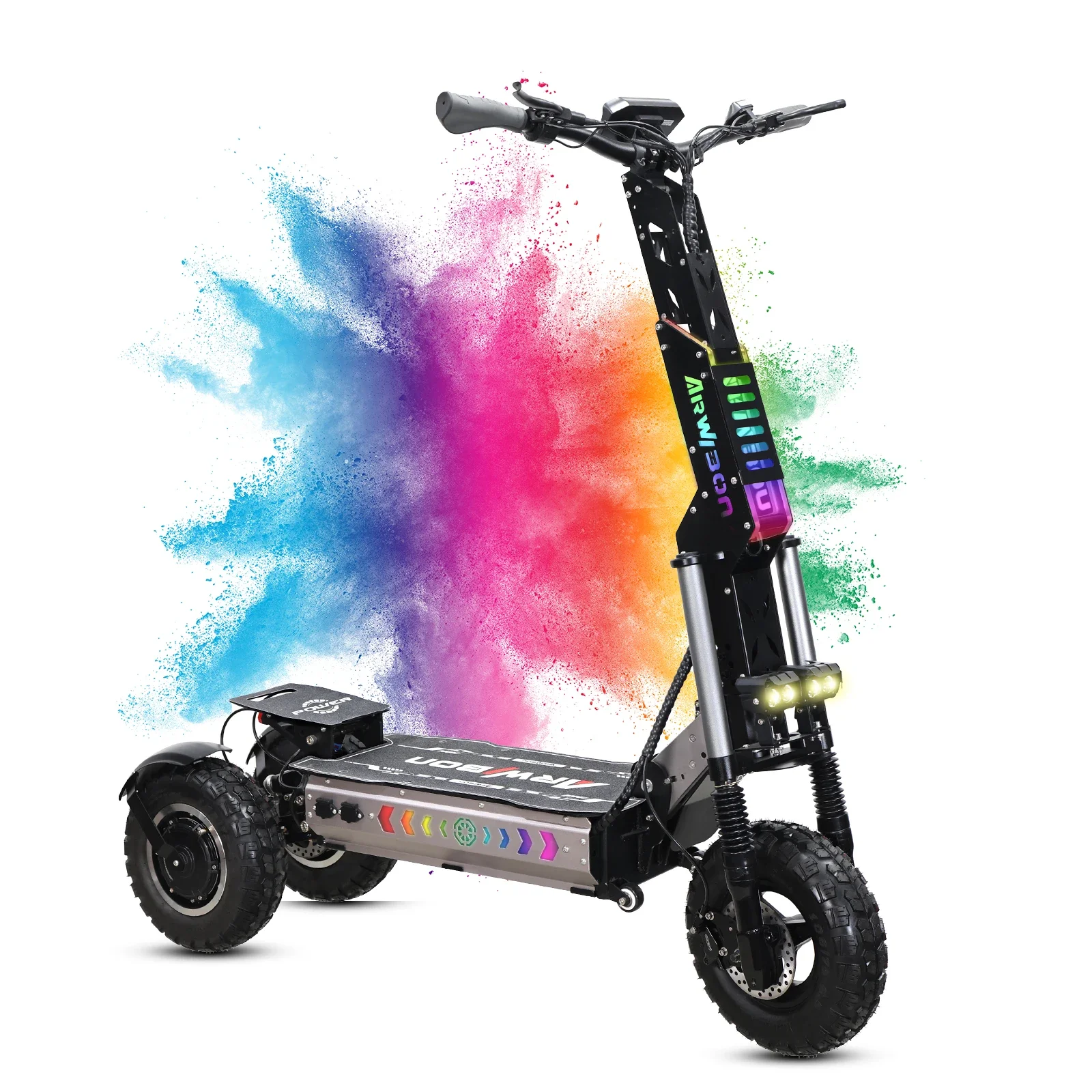 MT30 electric scooter China stock 6000w dual motor 60v 65ah large capacity battery 13 inch three wheel off-road foldable scooter