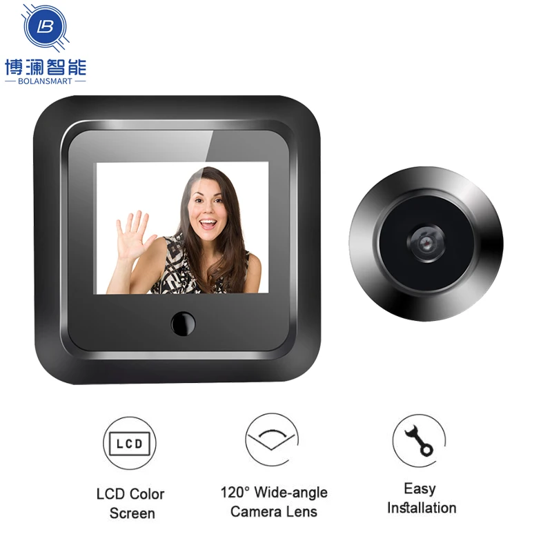 

2.4 Inch Peephole 120° Smart Digital Door Viewer 300000 Pixels Resolution 240x320 HD Visual Doorbell Camera Security Monitor
